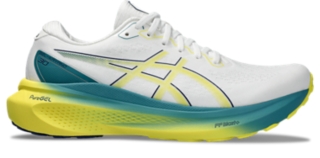 Men's GEL-KAYANO 30 | White/Bright Yellow | Running Shoes | ASICS