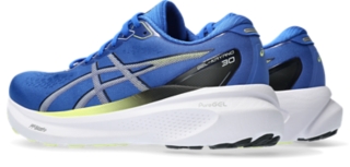 Men's GEL-KAYANO 30, Illusion Blue/Glow Yellow, Running Shoes