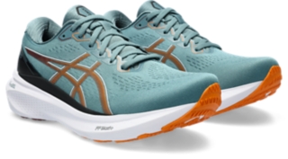 Men's GEL-KAYANO 30 | Foggy Teal/Bright Orange | Running Shoes | ASICS