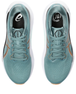 Men's GEL-KAYANO 30, Foggy Teal/Bright Orange, Running