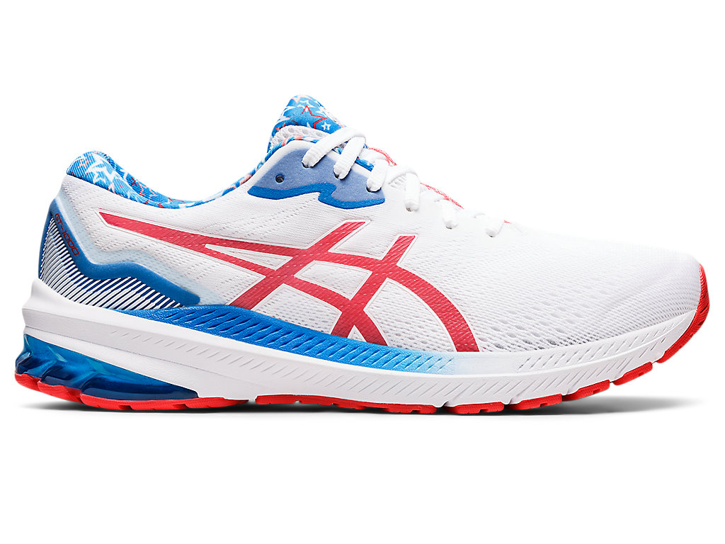 Men's GT-1000 11 | White/Electric Red | Running Shoes | ASICS