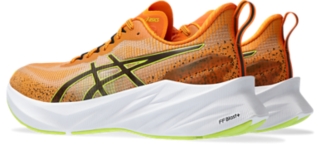 Men's NOVABLAST 3 LE | Bright Orange/Neon Lime | Run Faster | ASICS UK