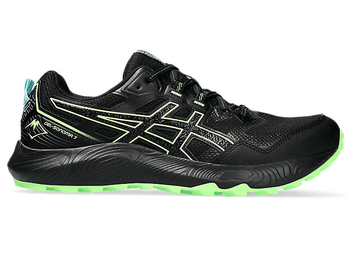 Men's GEL-SONOMA 7, Black/Illuminate Green, Running Shoes
