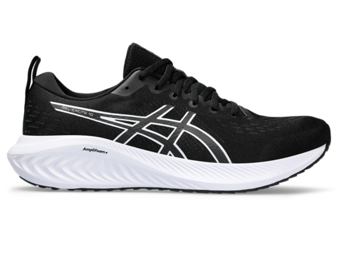 GEL EXCITE 10 Men Black White Men s Running Shoes ASICS United States