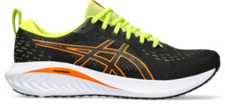 GEL EXCITE 10 Men Black Bright Orange Men s Running Shoes ASICS Outlet UK