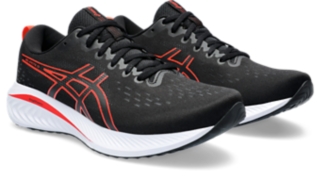 GEL EXCITE 10 Men Black True Red Herren Laufschuhe ASICS DE