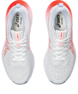 Men's GEL-KAYANO 30, White/Sunrise Red, Running Shoes