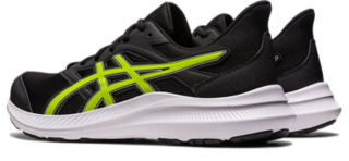 Men\'s JOLT Running | 4 | | Zest ASICS Black/Lime Shoes