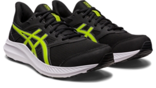 Running Zest | | | ASICS Shoes 4 Men\'s Black/Lime JOLT