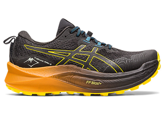 Image 1 of 8 of Homme Black/Golden Yellow TRABUCO MAX 2 Chaussures de trail running hommes