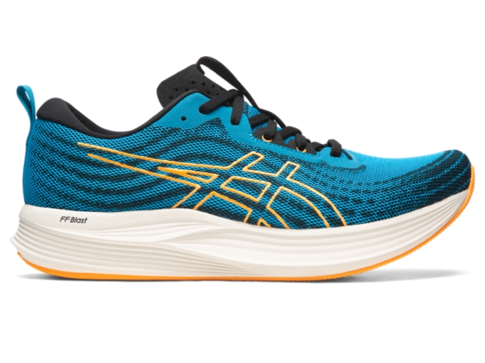 Men's EvoRide SPEED | Island Blue/Orange Pop | Running Shoes | ASICS