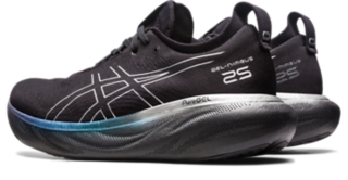 Men's GEL-NIMBUS 25 WIDE, Black/Pure Silver, Running Shoes