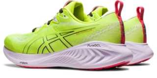 Men's GEL-NIMBUS 25, Lime Zest/White, Running Shoes