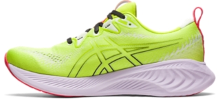 Men's GEL-NIMBUS 25, Lime Zest/White, Running Shoes