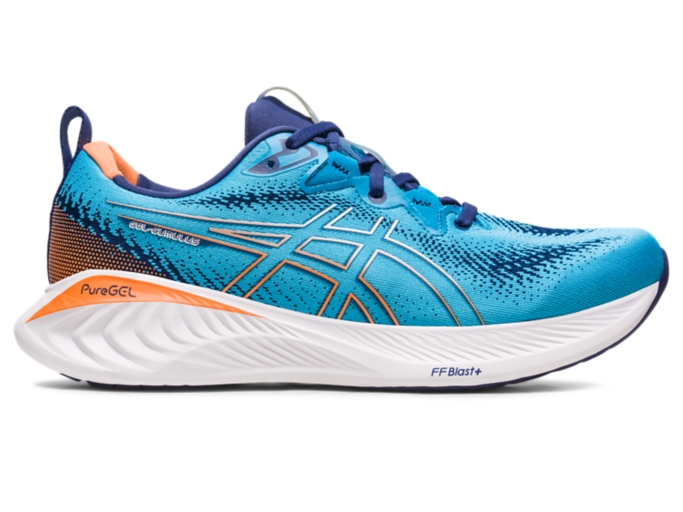 Men's GEL-CUMULUS 25 | Island Blue/Sun Peach | Running Shoes | ASICS