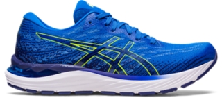 Men's GEL-STRATUS 3 KNIT | Electric Blue/Safety Yellow | Running Shoes |  ASICS