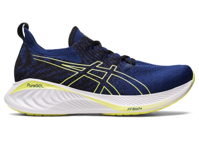 Men's GEL-CUMULUS 25 MK | Deep Ocean/Glow Yellow | Running Shoes | ASICS