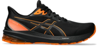 Men s GT 1000 12 GTX Black Bright Orange Running ASICS UK