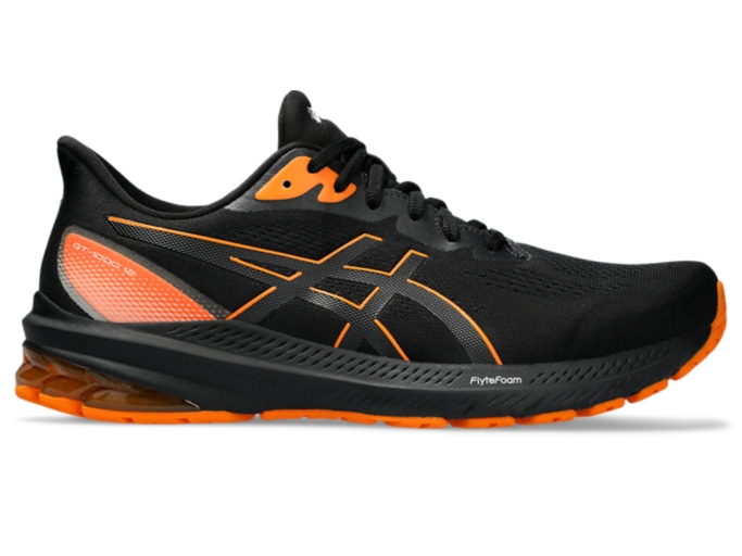 Men's GT-1000 12 GTX | Black/Bright Orange | Running Shoes | ASICS