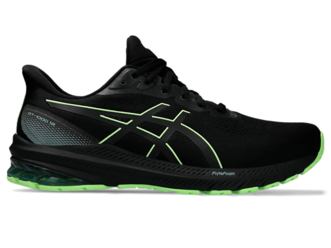 Men's GT-1000 12 GTX | Black/Illuminate Green | Running Shoes | ASICS