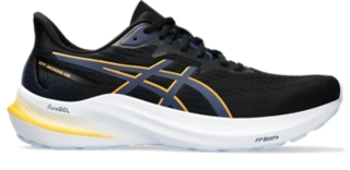 Men's GT-2000 12 (2E WIDE) | Black/Fellow Yellow | Running