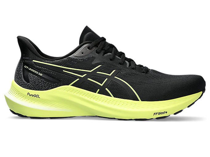 Image 1 of 7 of Men's Black/Glow Yellow GT-2000 12 Men's Running Shoes