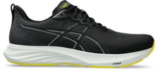 Asics Novablast 3 LE running trainers in black and lime