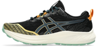 Men's Fuji Lite 4 | Black/Magnetic Blue | Running Shoes | ASICS