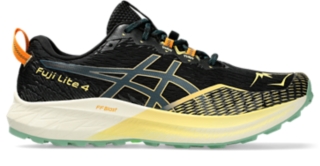 Men's Fuji Lite 4 | Black/Magnetic Blue | Running Shoes | ASICS