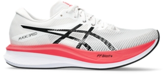 Men s MAGIC SPEED 3 White Black Running Shoes ASICS