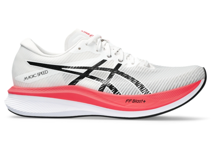 Men's MAGIC SPEED 3 | White/Black | Running Shoes | ASICS