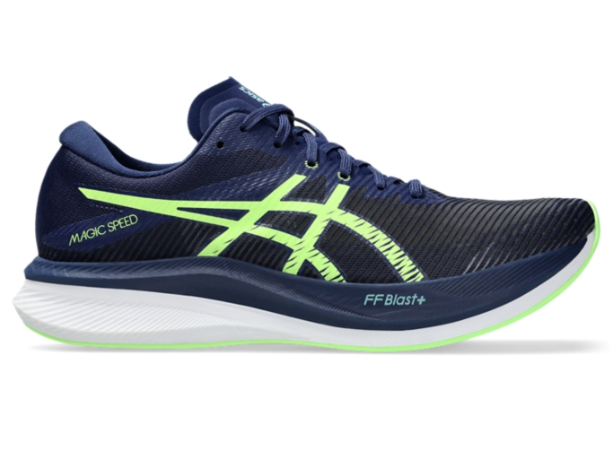 Men s MAGIC SPEED 3 Blue Expanse Illuminate Green Running