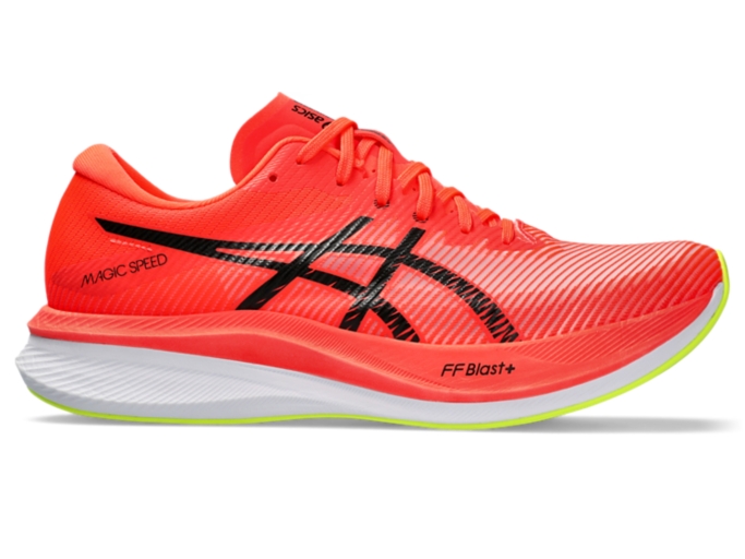 Men's MAGIC SPEED 3 | Sunrise Red/Black | Run Faster | ASICS UK