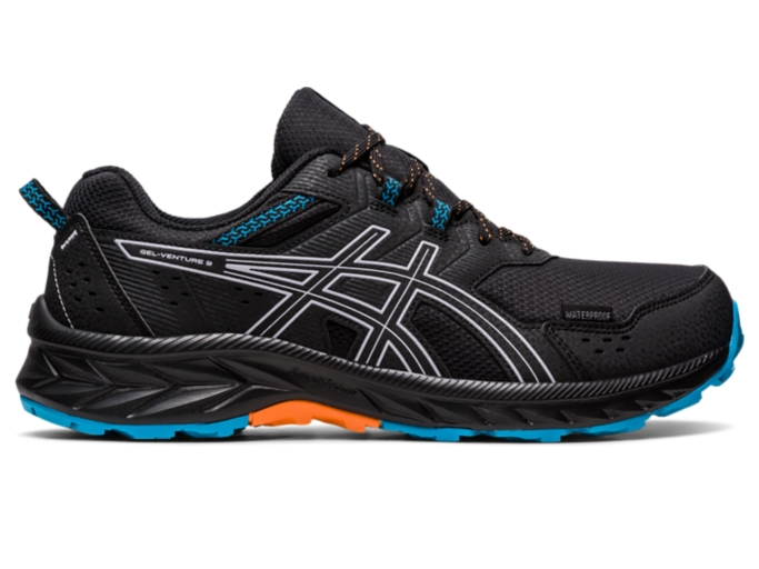 Men's GEL-VENTURE 9 WATERPROOF | Black/Dusk Violet | Running Shoes | ASICS