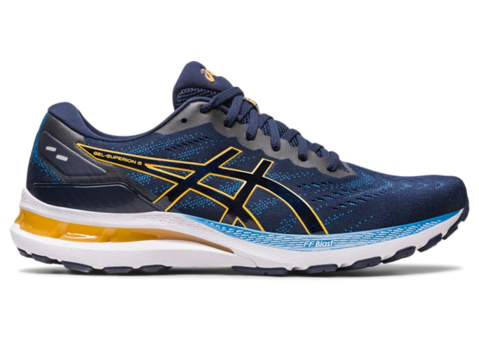 GEL SUPERION 6 Men Midnight Tiger Yellow Chaussures de running hommes ASICS Outlet FR