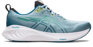 Men's GEL-CUMULUS 25 | Light Steel/Cilantro | Running Shoes | ASICS