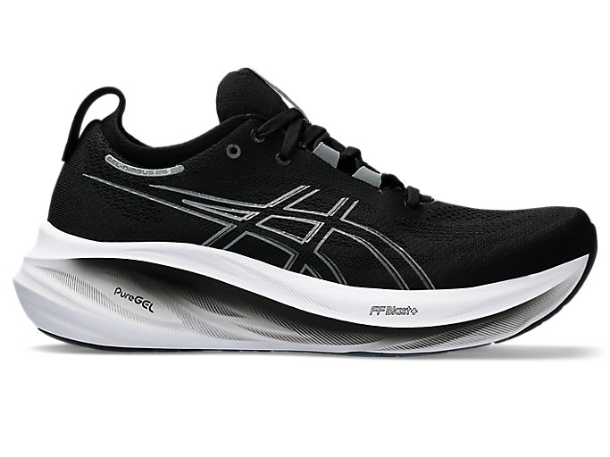 Image 1 of 8 of Men's Black/Graphite Grey GEL-NIMBUS 26 Men's Running Shoes