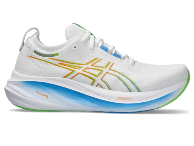 Men's GEL-NIMBUS 26 | White/Waterscape | Running Shoes | ASICS