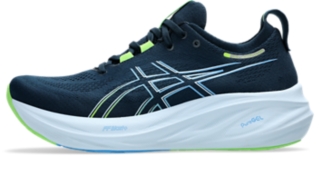 Men's GEL-NIMBUS 26, French Blue/Electric Lime, Running Shoes