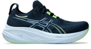 GEL NIMBUS 26 Men French Blue Electric Lime Men s Running Shoes ASICS United States