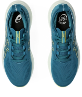 Men's GEL-NIMBUS 26, Evening Teal/Light Mustard, Running