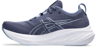  ASICS Hombre Gel-Nimbus 9 Talla: 10.5, Anchura: D, Color:  Plata/Azul, Plateado/Azul : Ropa, Zapatos y Joyería