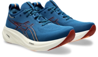 GEL-NIMBUS 26, Rich Navy/Faded Orange