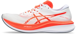 Men's MAGIC SPEED 3 | White/Sunrise Red | Running Shoes | ASICS