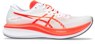 Men's MAGIC SPEED 3 | White/Sunrise Red | Running Shoes | ASICS