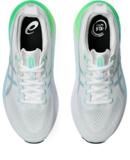 GEL KAYANO 31 Men White Bright Cyan Herren Laufschuhe ASICS DE