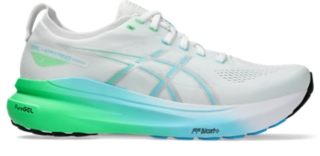 GEL KAYANO 31 Men White Bright Cyan Men s Running Shoes ASICS United States