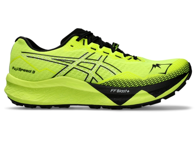 FUJISPEED 3 Men Safety Yellow Black Herren Trail Laufschuhe ASICS DE