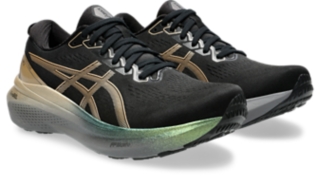 Men's GEL-KAYANO 30 PLATINUM, Black/Champagne, Running Shoes