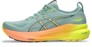 Men's GEL-KAYANO 31 PARIS | Light Celadon/Safety Yellow | Running Shoes | ASICS